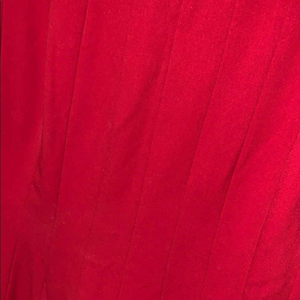 Red Calvin Klein Midi/trim fit & Flare Dress - Picture 8 of 13